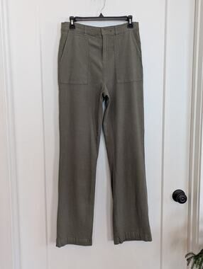 Sanctuary Linen Pants Sz26 (2) Olive Green Lightweight Beachy Lagenlook Preppy